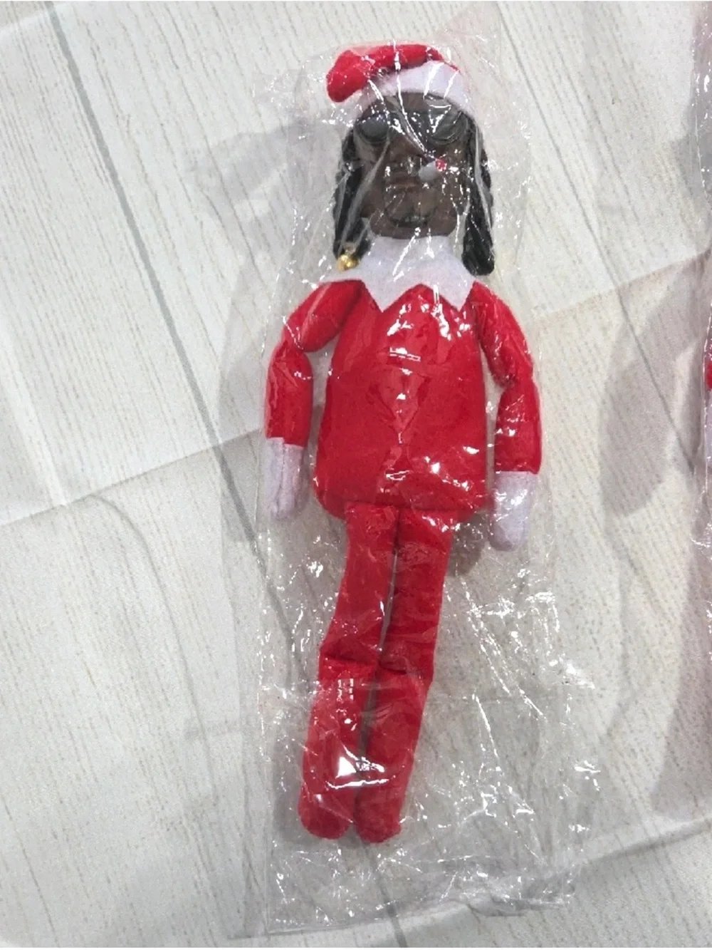 Snoop on A Stoop Plush Elf Doll with Sunglasses, Braided Hair and smoke NIP
